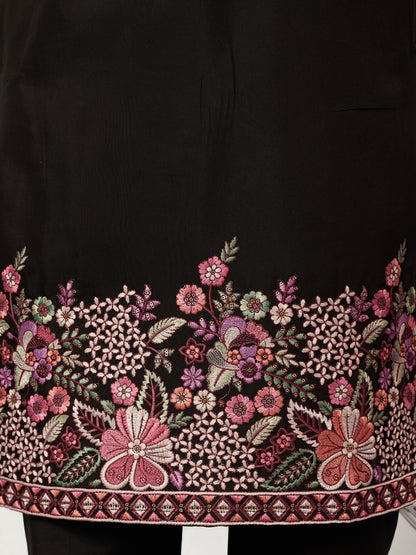 Festive Wear Premium Black Kurta Pant Set for Mens