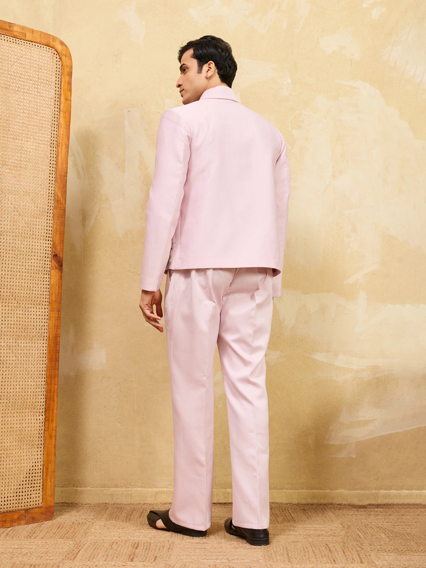 Pink Bomber Jacket with Pant for Men's