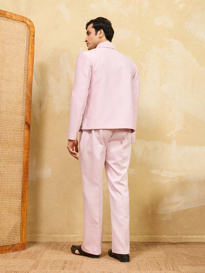 Pink Bomber Jacket with Pant for Men's