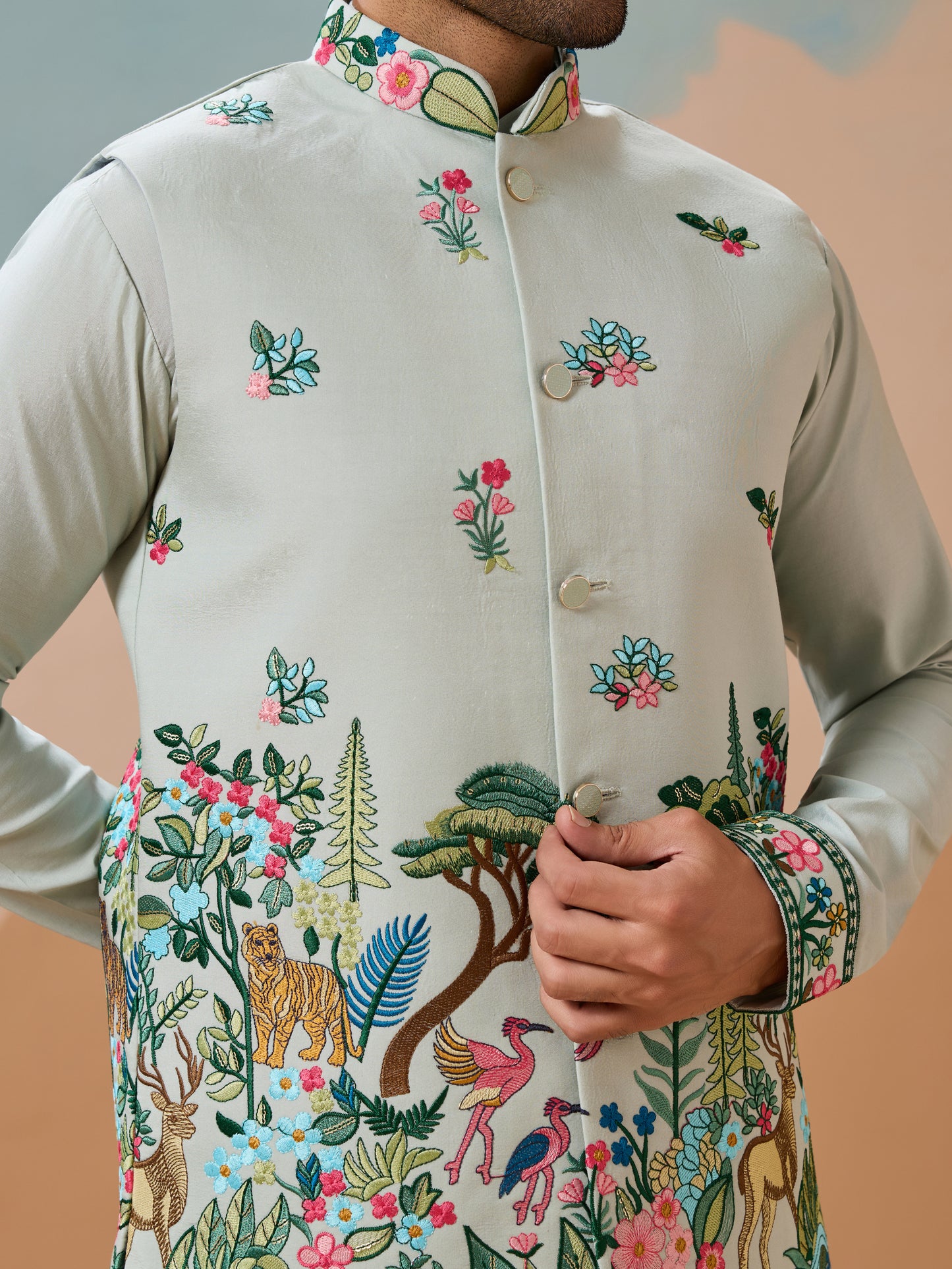 Trendy Royal Pista Ethnic Wear Koti Kurta Set for Men