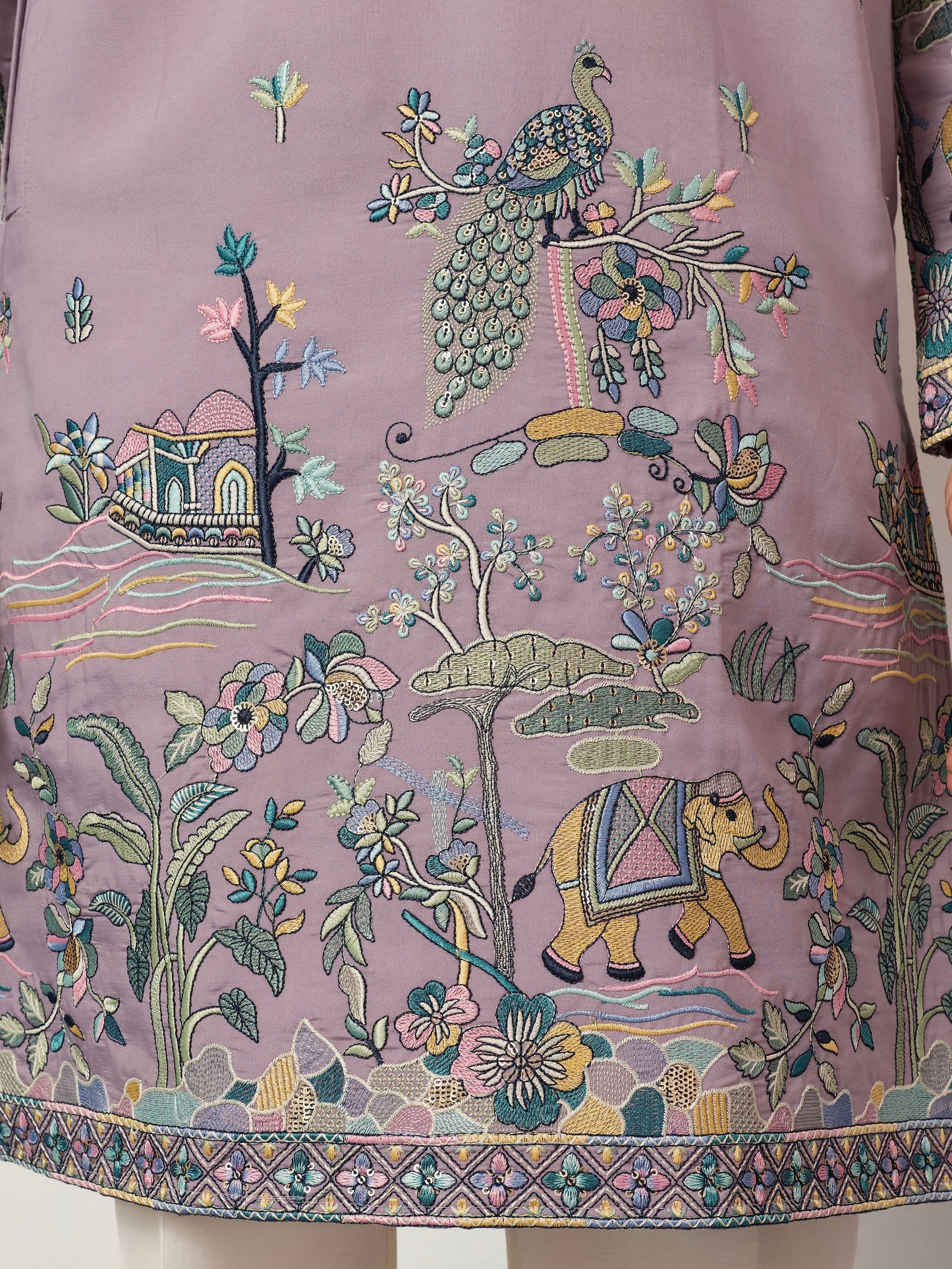 Traditional Purple Wedding Kurta for Mens Wear