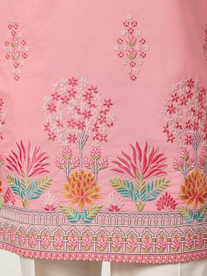 New Stylish Trendy Pink Color Kurta for Mens Wear