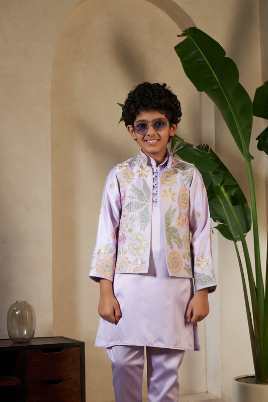 Baby Pink Embroidered Carnival Set for Boys