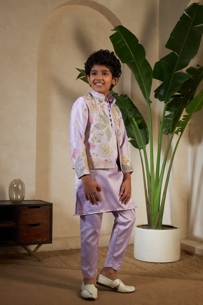 Baby Pink Embroidered Carnival Set for Boys